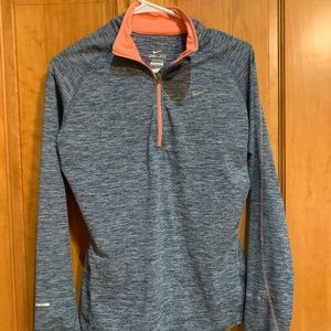 Grey Nike Dri-Fit Quarter Zip